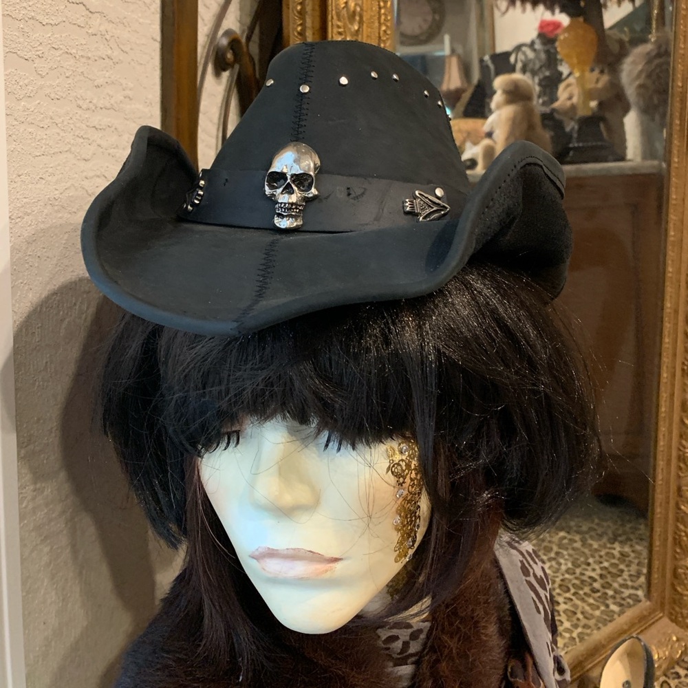 Bullhide Western Leather Hat Size Small